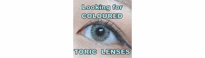 Coloured Toric Lenses to correct your Astigmatism